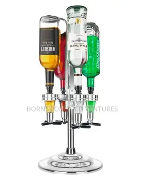 Professional 6 Bottle Revolving Liquor Dispenser | Gravity-Fed | 1.5oz Precise Pour | 4–6 Bottle Capacity | Aluminium Frame | Bar & Lounge Grade