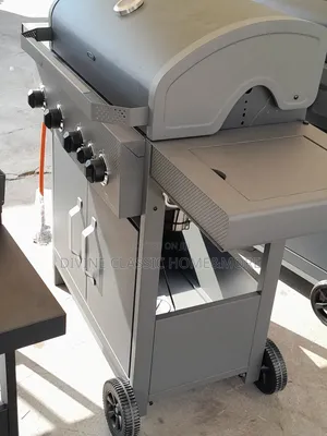 4 Burner Gas BBQ Grill | Multi-Burner | Hybrid Gas/Charcoal | Thermometer | Side Burner | Large Cooking Area | Premium Grade