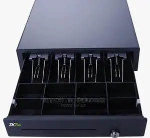Metal Cash Drawer ZKC0408 | ZKC0408 | Heavy-Duty Metal | Multiple Compartments | Cash & Coin | POS Compatible