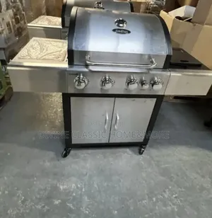 Outback Meteor 4-Burner Hybrid Gas Charcoal BBQ With a Side Burner | Multi-Burner | Hybrid Gas/Charcoal | Thermometer | Side Burner | Large Cooking Area | Premium Grade