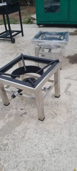 Stainless Burner | Galvanised / Stainless Steel | Cast-Iron Grates | Heavy-Duty | Multi-Burner | Commercial Kitchen Grade