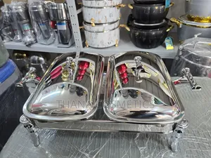 2 In 1 Chafing Dish | Stainless Steel | 6–11L Capacity | Fuel / Electric | Roll-Top Lid | Buffet & Catering Grade