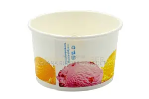 Ice Cream Cups 4oz (1000pcs) | Food-Safe Material | Domed Lid Option | Transparent / Paper | 1000 Pack | Ice Cream Shop Grade