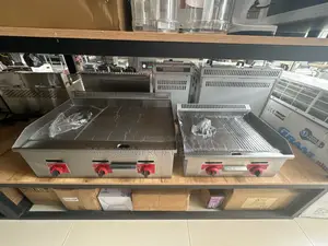 Gas Grill/Hot Plate Tabletop | Cast-Iron / Stainless Surface | Precise Temp Control | Gas / Electric | Commercial Griddle Grade