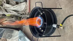 Rim Gas Burner | Galvanised / Stainless Steel | Cast-Iron Grates | Heavy-Duty | Multi-Burner | Commercial Kitchen Grade