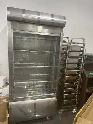 Chicken Rotisserie | Electric / Gas | Rotating Spit | Stainless Steel | Restaurant Roasting & Poultry Grade