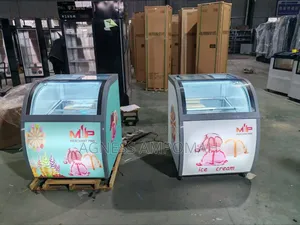 Ice Cream Display Fridge | Glass Display | 6–14 Pans | Compressor Cooling | LED Interior | Restaurant & Cafe Grade