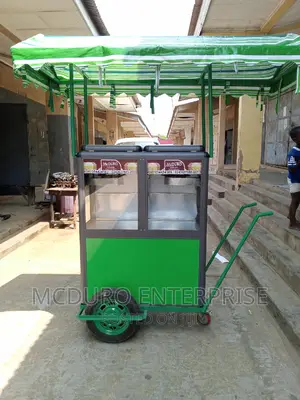 Popcorn Machine (Commercial on Wheels) | Gas / Electric | Non-Stick Bowl | Auto Stirring | Glass Display | Single & Double | Commercial Grade