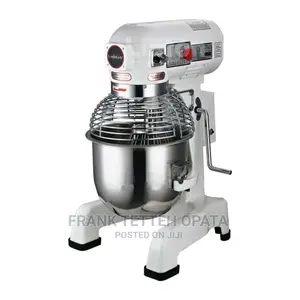 Industrial Planetary 30l Mixer, Commercial Cake Mixer | Stainless Steel Bowl | Dough Hook + Beater + Whisk | Variable Speed | Commercial Bakery Grade