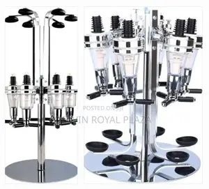 Bar Butler Liquor Dispenser ( 6 Bottles ) | Gravity-Fed | 1.5oz Precise Pour | 4–6 Bottle Capacity | Aluminium Frame | Bar & Lounge Grade