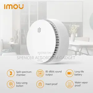 Imou Smoke Detector For Home /Office | Smart App Integration | Photoelectric Sensor | EN 54-7 | Wi-Fi/Standalone | Instant Alert