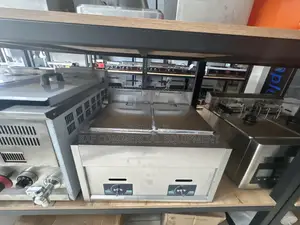 Double Gas Fryer Tabletop 12l | Stainless Steel | Dual / Single Tank | Adjustable Thermostat | Basket Included | Commercial Grade