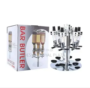 Bar Butler ( 6 Shots ) | Gravity-Fed | 1.5oz Precise Pour | 4–6 Bottle Capacity | Aluminium Frame | Bar & Lounge Grade