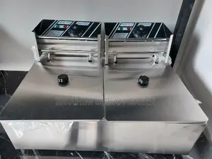 Fryer Electric Two in One | Stainless Steel | Dual / Single Tank | Adjustable Thermostat | Basket Included | Commercial Grade