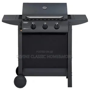 Enders San Diego 3 Gas Grill, With Thermometer, | Multi-Burner | Hybrid Gas/Charcoal | Thermometer | Side Burner | Large Cooking Area | Premium Grade