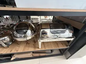 Stainless Steel Chaffing Dish | Stainless Steel | 6–11L Capacity | Fuel / Electric | Roll-Top Lid | Buffet & Catering Grade