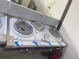 Wok Cooker | Galvanised / Stainless Steel | Cast-Iron Grates | Heavy-Duty | Multi-Burner | Commercial Kitchen Grade