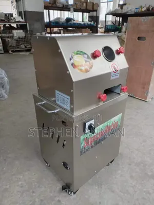 High Powered Sugar Cane Juice Extractor | 3-Roller Press | 300kg/h Output | Stainless Steel | Juice & Residue Separated | Commercial Grade