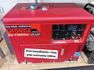 Power Flex 10kva Diesel Silent Honda Generator Uk Silent | Brand New | 100% Copper Engine | Silent Operation | Key Start | 1-Year Warranty
