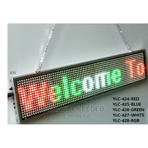 Digital Led Sign Board | Scrolling Text | RGB Full-Colour | Programmable | Indoor & Outdoor | Business & Event Grade