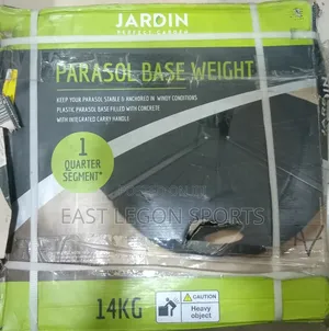 Parasol Base Weight 14 Kg | 14kg | Cast Iron / Plastic | Parasol & Umbrella Compatible | Outdoor Events Grade