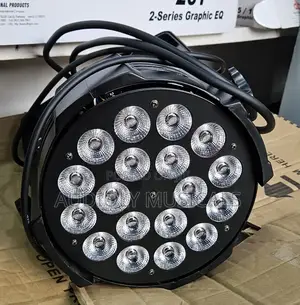 Led -18 Bulbs | RGBW 4-in-1 LEDs | DMX512 | Sound-Activated | Aluminium Housing | Stage & DJ Grade