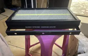Sunny Strobe Led Strobe Lights {1000rgb+White} | 1000W RGB + White | DMX512 | Sound-Activated | 80-Segment | Flash & Wash Effect | Stage Grade