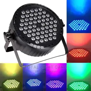 54/60led Stage Par Light | 54 × 3W RGB LEDs | DMX512 In/Out | Sound-Activated | 162W | Stage & DJ Grade