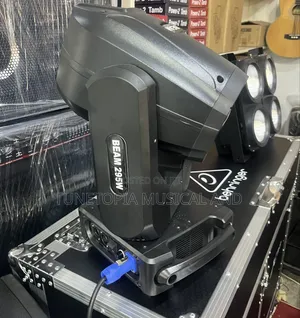 Beam 295w Moving Head Stage Light | High-Power Bulb | Motorised Pan & Tilt | DMX512 | Gobo & Colour Wheel | Concert & Club Grade