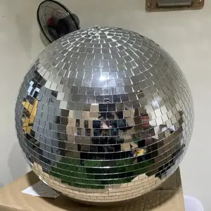 Mirror Ball 50x50x50 | Mirrored Tiles | Rotating Motor Included | RGBW Spotlight Compatible | 30–60cm | Events Grade