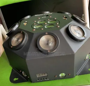 5 in 1 Multifunctional Effects RGB Led Light Laser+Bee Light | RGBW 4-in-1 LEDs | Pan & Tilt Motors | DMX512 | Sound-Activated | Gobo & Prism Effects | Stage Grade