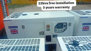 Pekins 22kva Generator – Silent Diesel Engine, Brand New | Perkins Engine | 100% Copper Alternator | Silent Canopy | Key/Auto Start | ATS Compatible | Commercial Grade