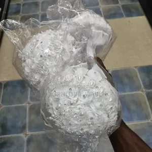 White Artificial Bridal Bouquet Flower | DMX512 Compatible | RGBW LEDs | Sound-Activated | Professional Stage & Event Grade