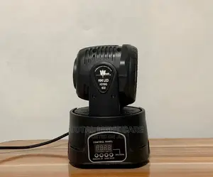 Led Mini Moving Head Light | RGBW 4-in-1 LEDs | Pan & Tilt Motors | DMX512 | Sound-Activated | Gobo & Prism Effects | Stage Grade