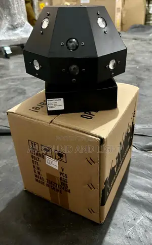 Smartdjlite Ufo Moving Light | RGBW 4-in-1 LEDs | Pan & Tilt Motors | DMX512 | Sound-Activated | Gobo & Prism Effects | Stage Grade