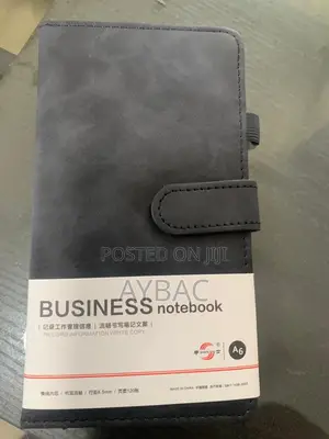 Premium Business Notebook A6 – Faux Leather Cover With Strap