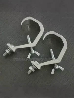 Stage Lighting Hooks | 20kg Load Bearing | 40–60mm Clamp | Silver Finish | Par & Beam Compatible | Stage Rigging Grade