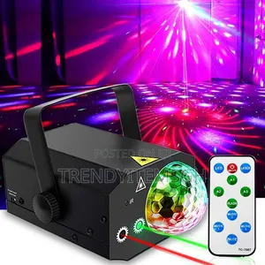 Disco Laser Magic Ball Light With Remote Control | RGB Laser | DMX512 / Sound-Activated | 3D Animation Effects | Indoor & Outdoor | Stage & Club Grade