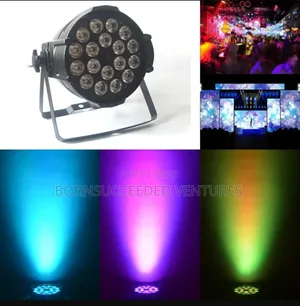 18led,24leds and 54 Led Par Lights Available | 54 × 3W RGB LEDs | DMX512 In/Out | Sound-Activated | 162W | Stage & DJ Grade