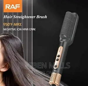 RAF 9500F Max Heating Ring Hot Comb Hair Straightener Brush