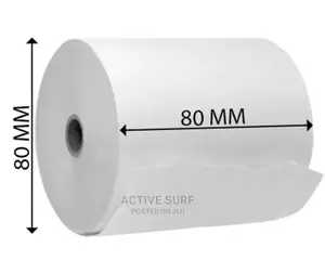 80mm X 80mm Thermal Paper Rolls (50 Rolls)