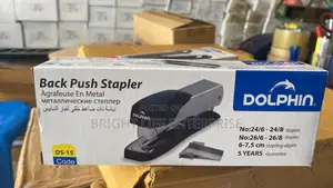 Back Push Stapler – Heavy-Duty Stapler, Paper Punch & Staple Pins