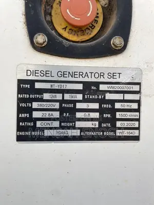 Perkins 17KVA Generator