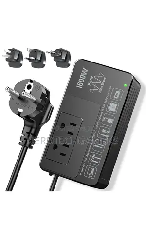 1600w Voltage Converter 220v to 110v – | Brand New | 100% Copper Engine | Silent Operation | Key Start | 1-Year Warranty