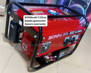 Free Energy Honda 7.5kva 8500watt Generator Petrol 7.5kva | Honda / Japan Engine | 100% Copper Alternator | Key & Pull Start | Silent Operation | 1-Year Warranty