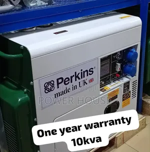 Eminent 10kva Perkins Diesel Silent Generator 10kva Perkins | Perkins / Honda / Kama Engine | Silent Canopy | 100% Copper Alternator | Key & Auto Start | 1–5 Year Warranty