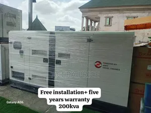 Unadulterated Perkins Generator Diesel 200kva Diesel Gen Uk | Perkins / Deutz Engine | Stamford Alternator | Soundproof Canopy | ATS Ready | 3-Phase | Industrial Grade