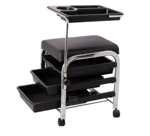Manicure Trolley With a Sitting Stool for the Worker