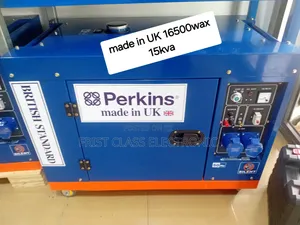 British Made Generator 15kva 16500wax Disel Perkins | Brand New | 100% Copper Engine | Silent Operation | Key Start | 1-Year Warranty