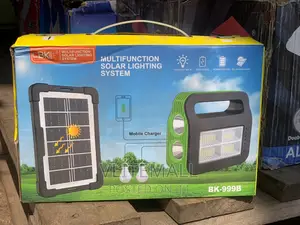 Multi-Function Solar Lighting System ( BK-999B ) | Brand New | 100% Copper Engine | Silent Operation | Key Start | 1-Year Warranty